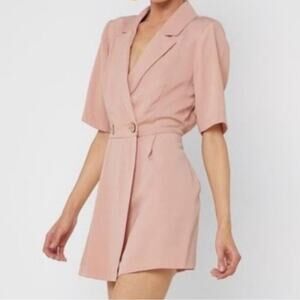 Topshop blush pink skort romper size 6